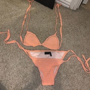 LA Hearts Crochet Swimsuit Size S